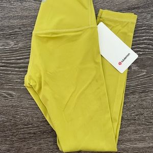 Greenish/Yellow Lululemon Leggings